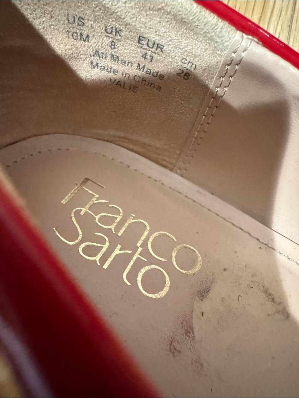Franco Sarto Red Patent Mary Jane Flats - Picture 8 of 11